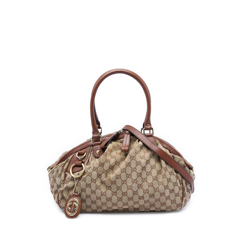 Gucci GG Canvas Sukey  Satchel