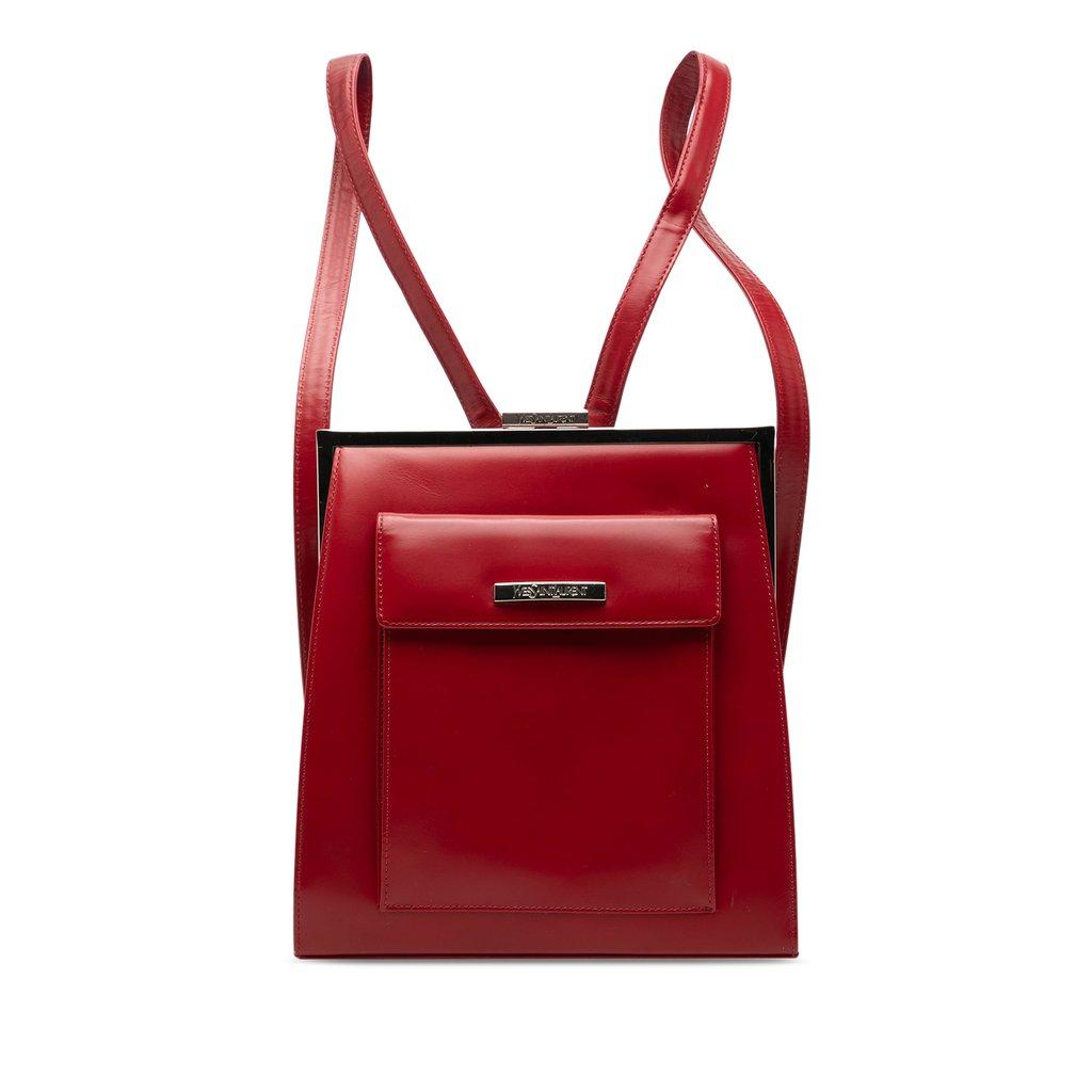 Saint Laurent Leather Frame Backpack