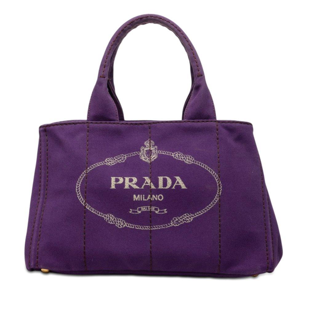 Prada Canvas Canapa Logo Tote