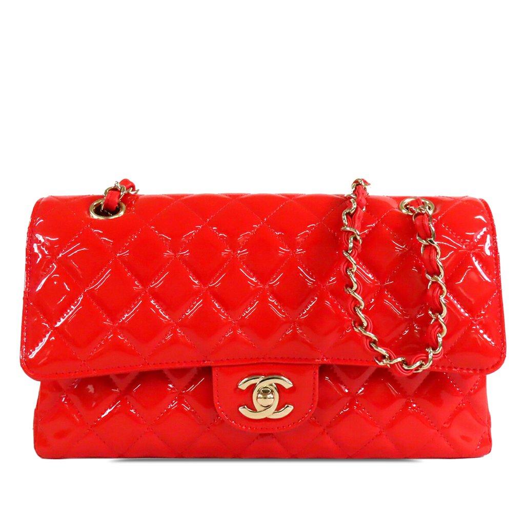Chanel Medium Classic Patent Double Flap
