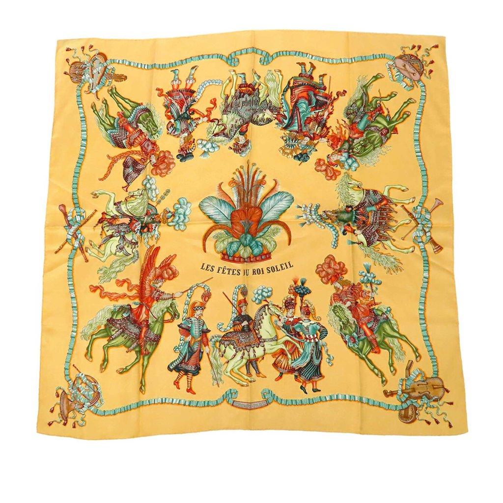 Hermès Les Fetes du Roi Soleil Silk Scarf 90