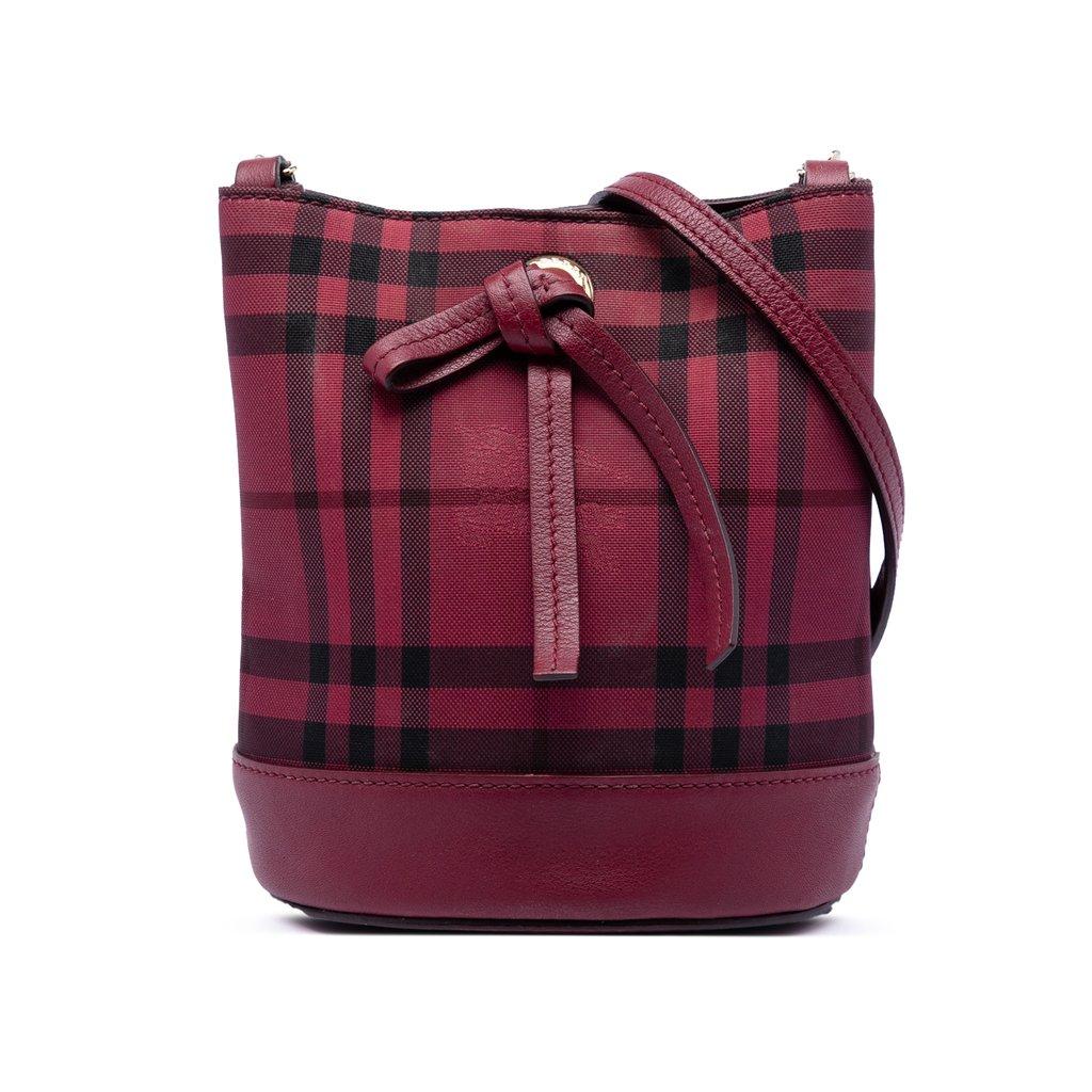 Burberry Baby Haymarket Check Nylon Overdyed Bucket Bag