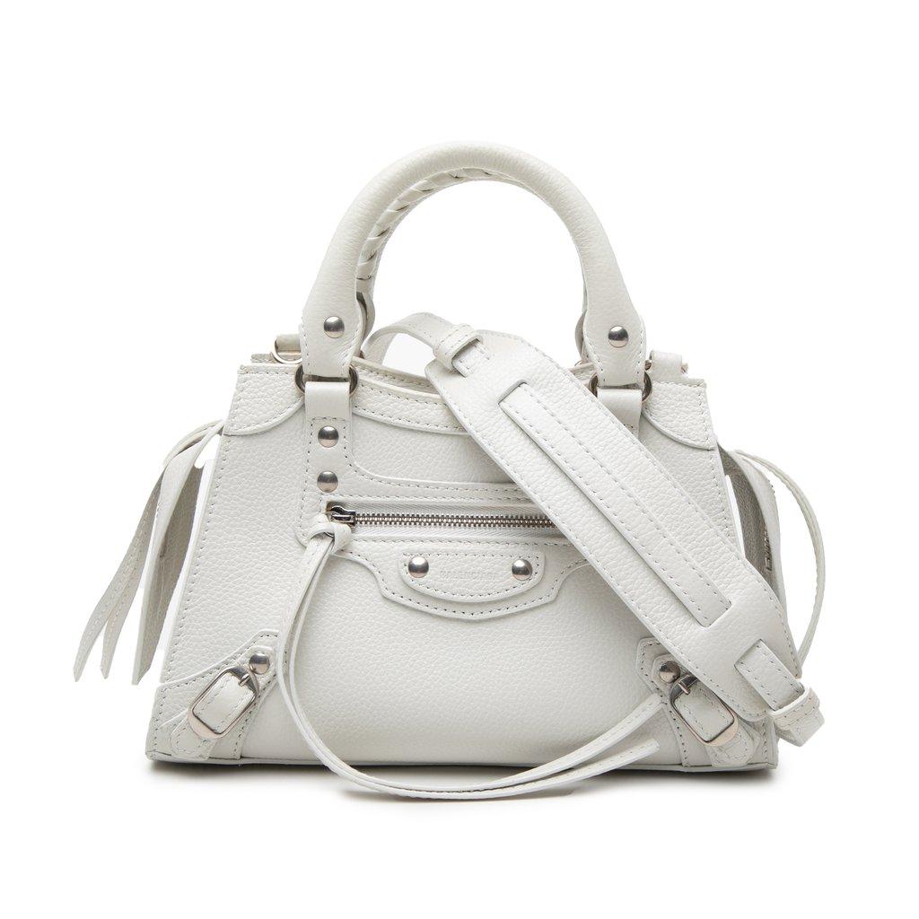 Balenciaga Mini Calfskin Motocross Neo Classic City Satchel
