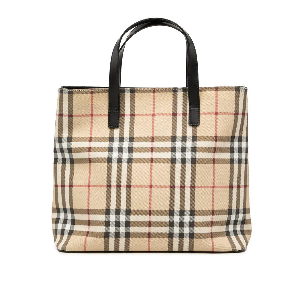 Burberry House Check Coated Canvas Tote