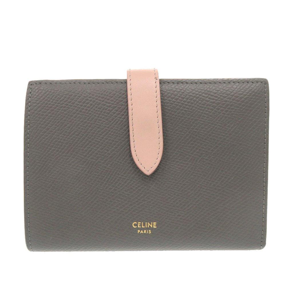 Celine Leather Multifunction Strap Wallet