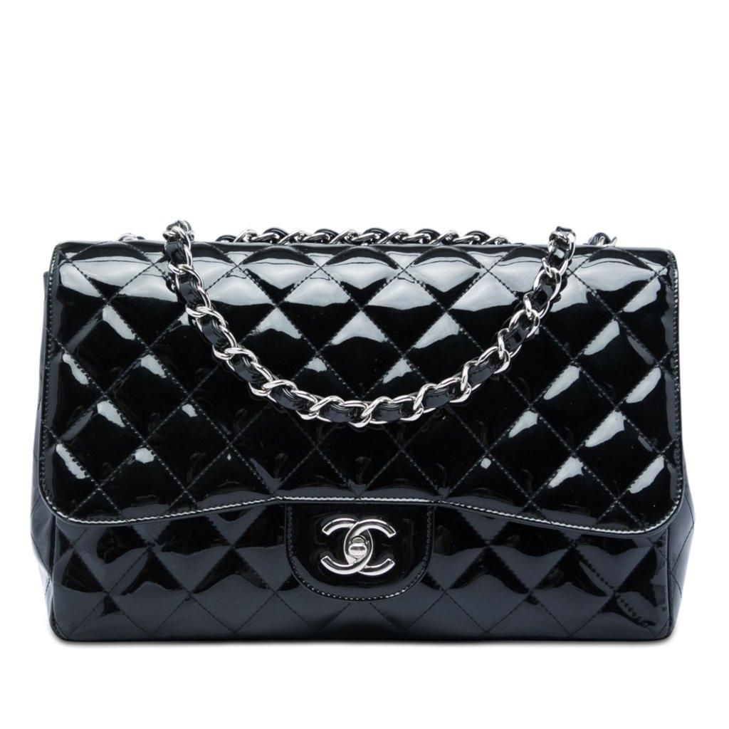 Chanel Jumbo Classic Patent Single Flap