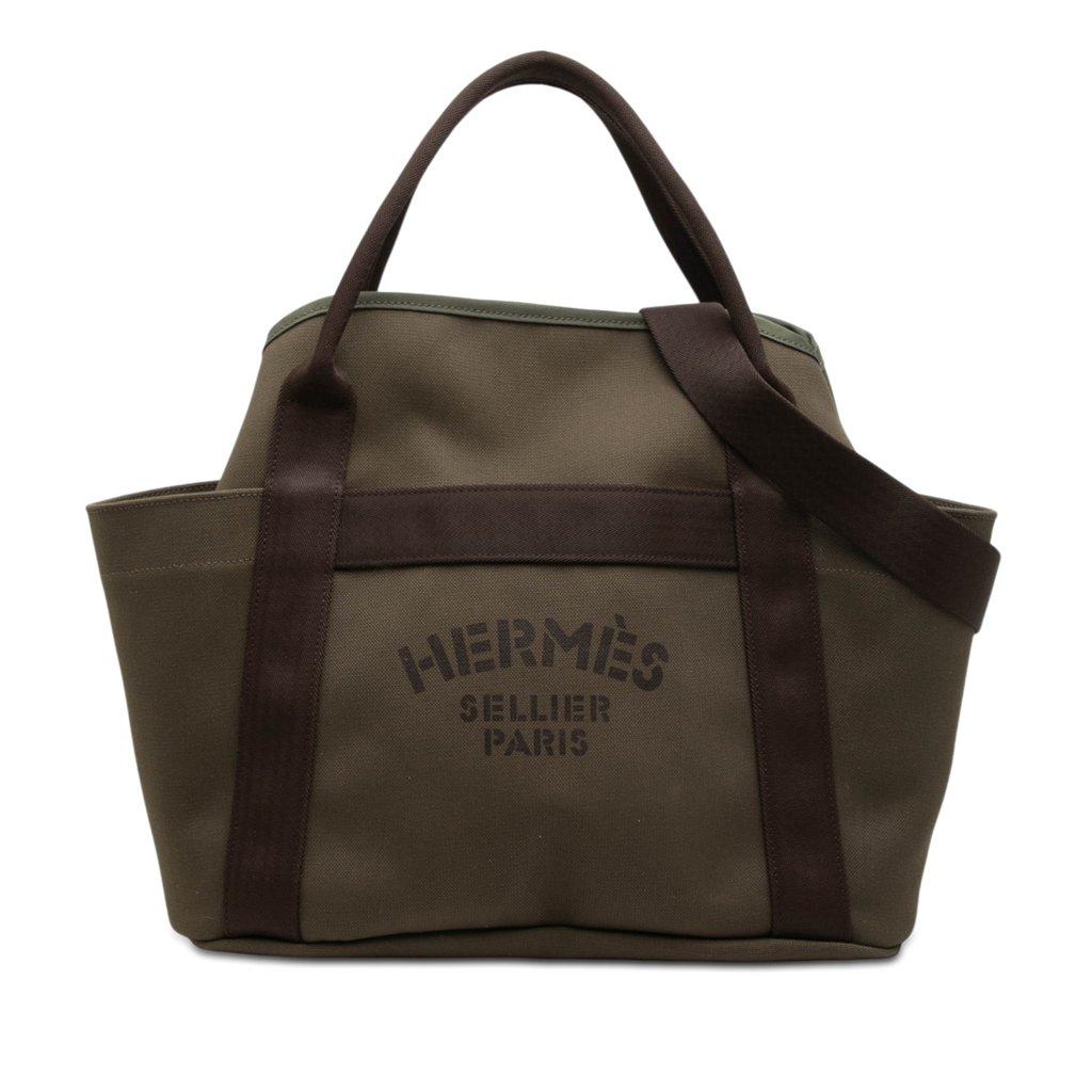 Hermès Toile Sac de Pansage Grooming Bag