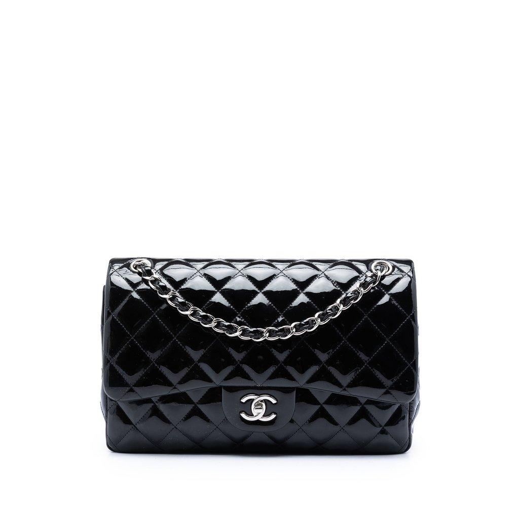 Chanel جامبو كلاسيك براءة اختراع مزدوج الغطاء
