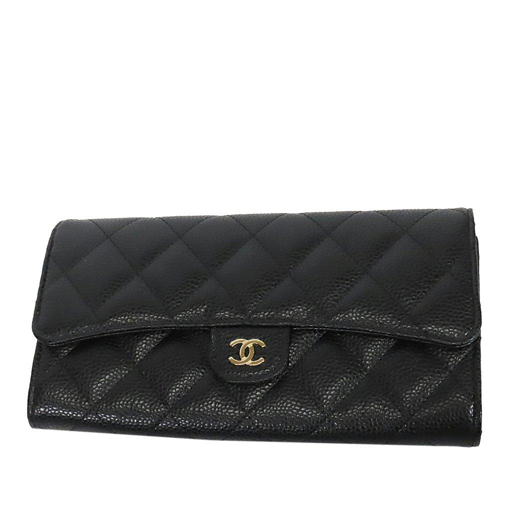Chanel Classic Caviar Flap Wallet