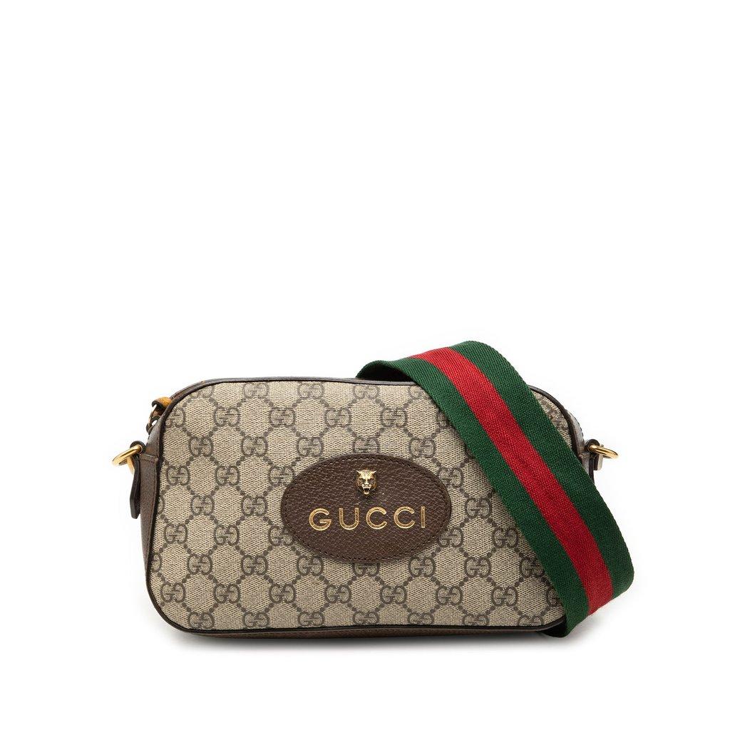 Gucci حقيبة كروسبودي من جي جي سوبريم ويب نيو فينتج