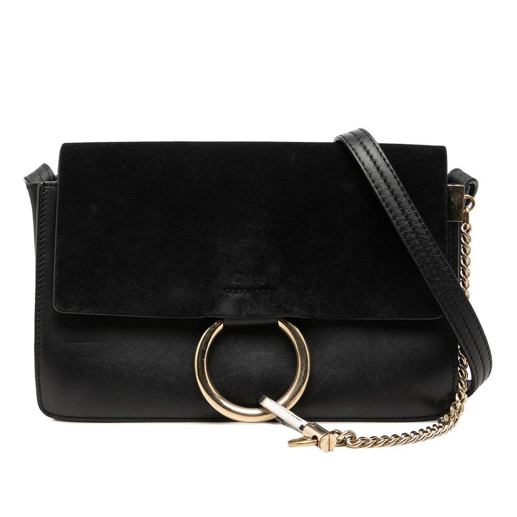 Chloé Small Suede and Calfskin Faye Crossbody