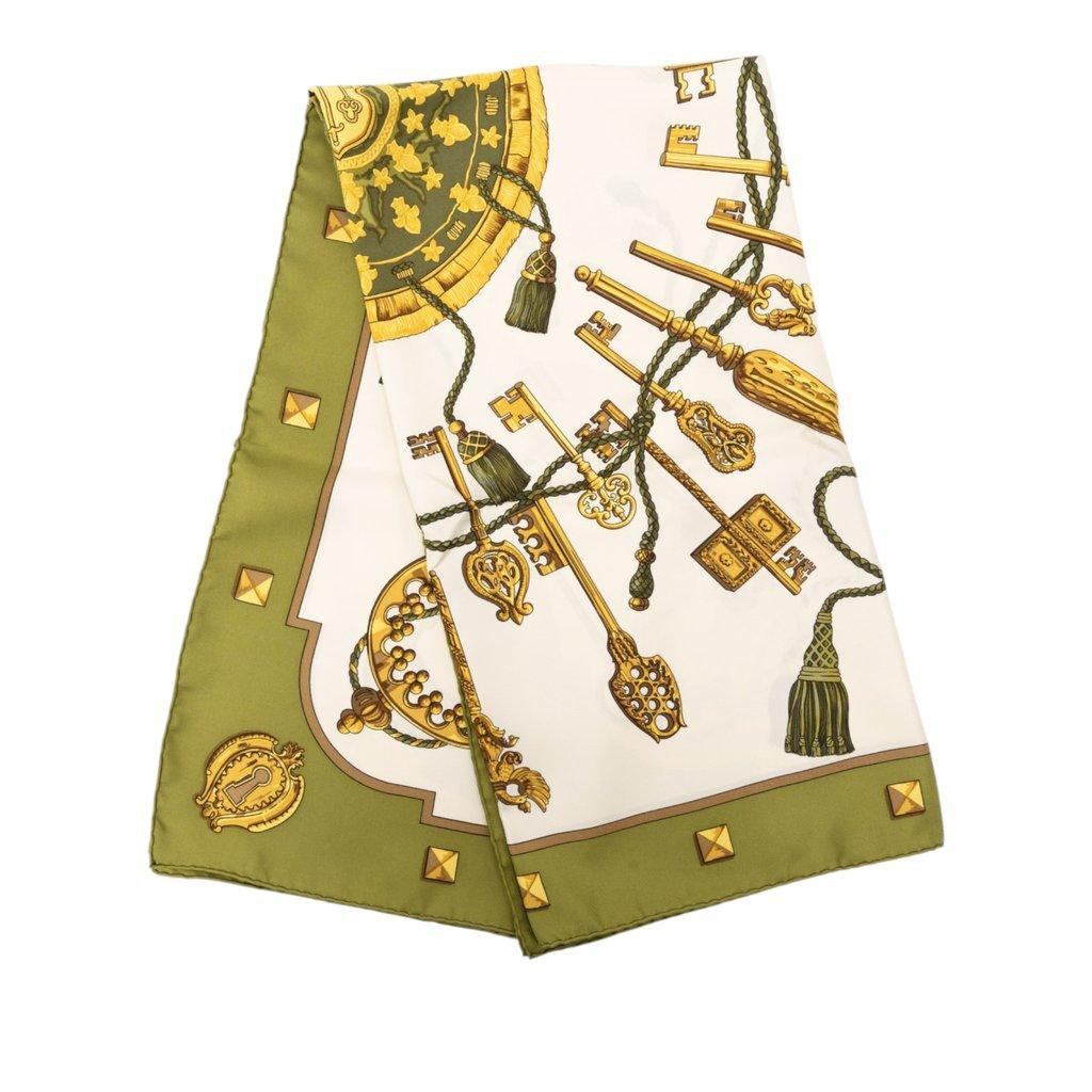 Hermès Les Cles Silk Scarf 90