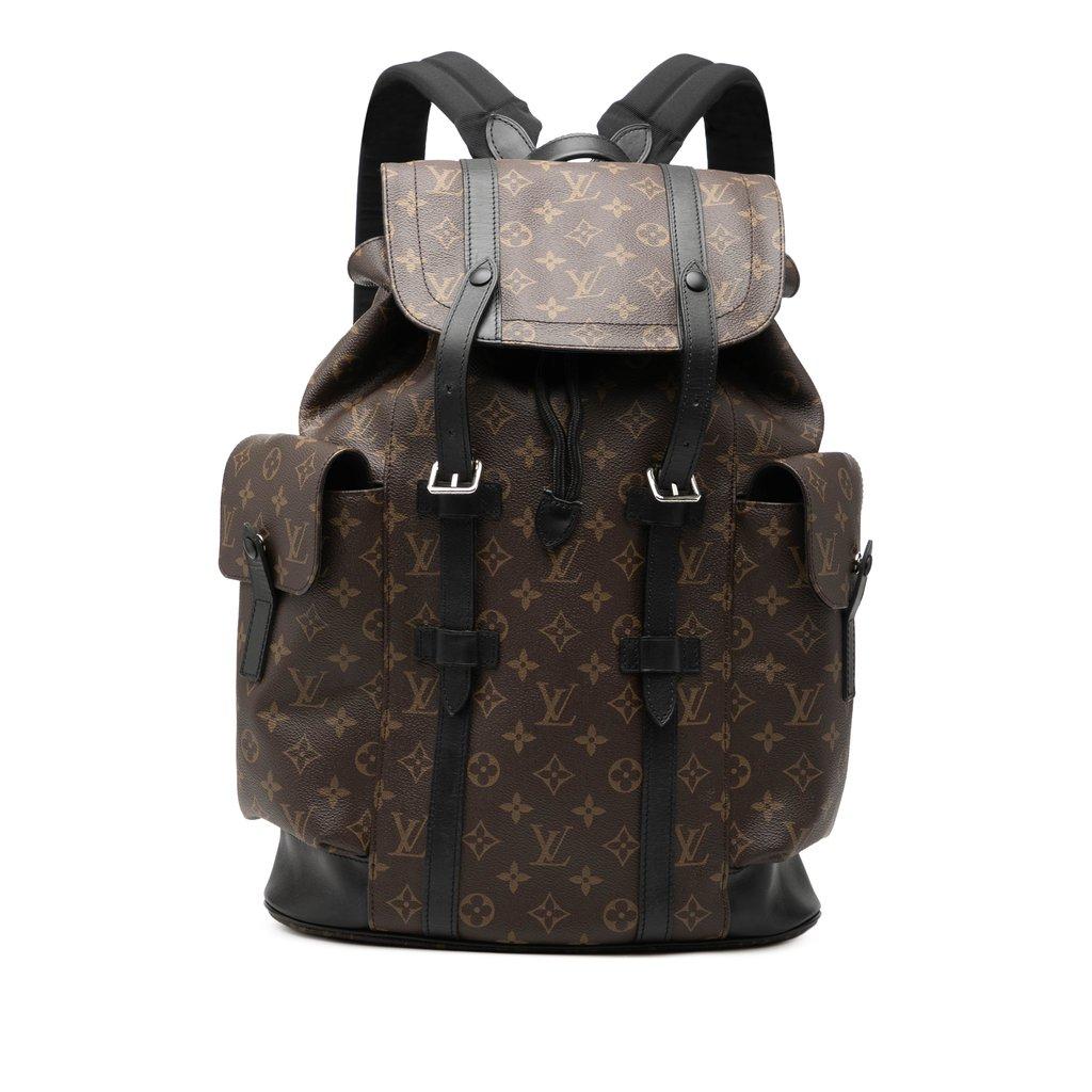 Louis Vuitton Monogram Macassar Christopher Backpack MM