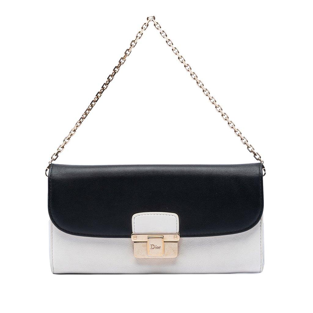 Dior Bicolor Calfskin Diorling Wallet on Chain