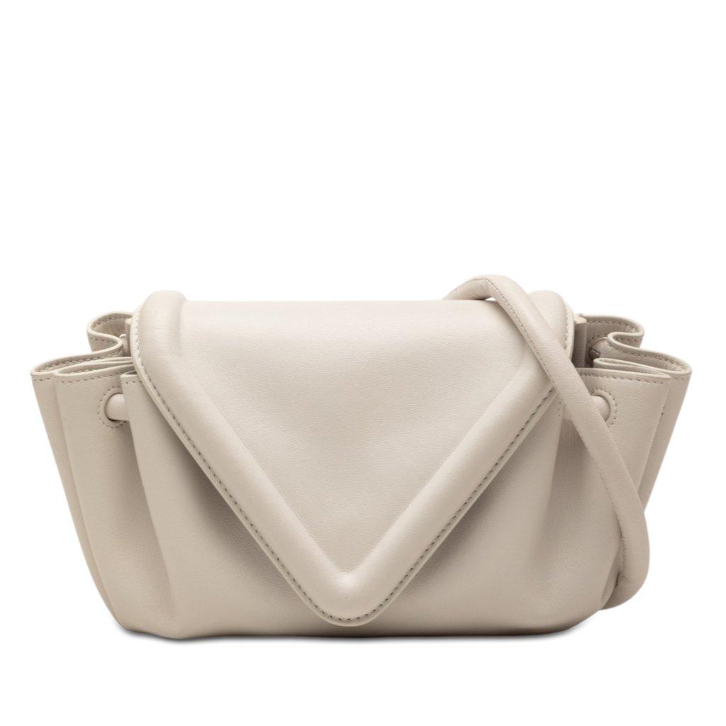 Bottega Veneta Small Lambskin Beak Crossbody