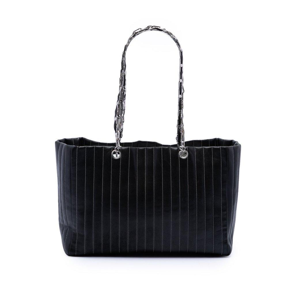 Chanel Large Lambskin Vertical Quilted Mademoiselle Tote
