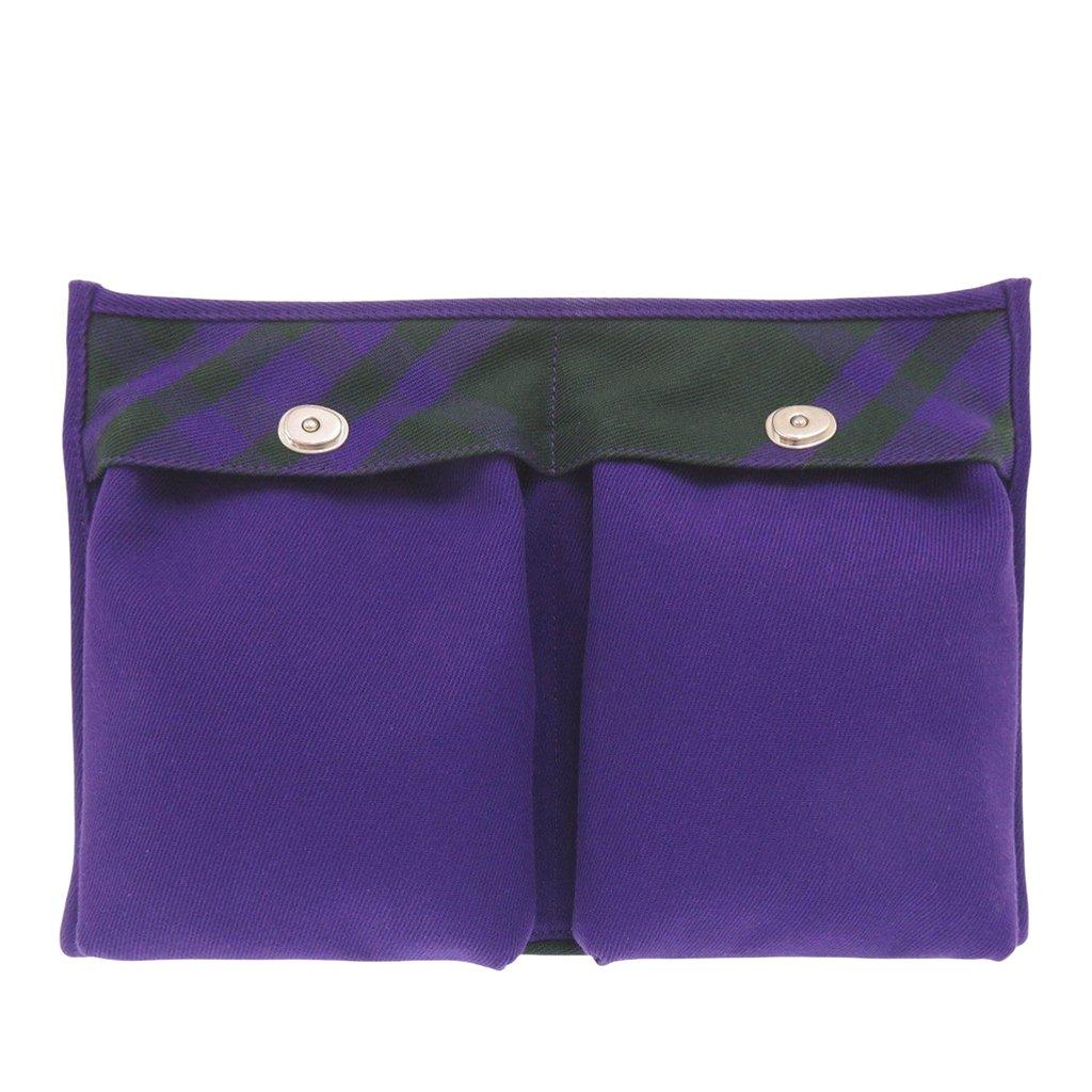 Burberry Supernova Check Canvas Clutch