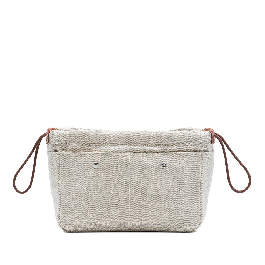 Hermès Canvas and Barenia Fourbi Pouch 20