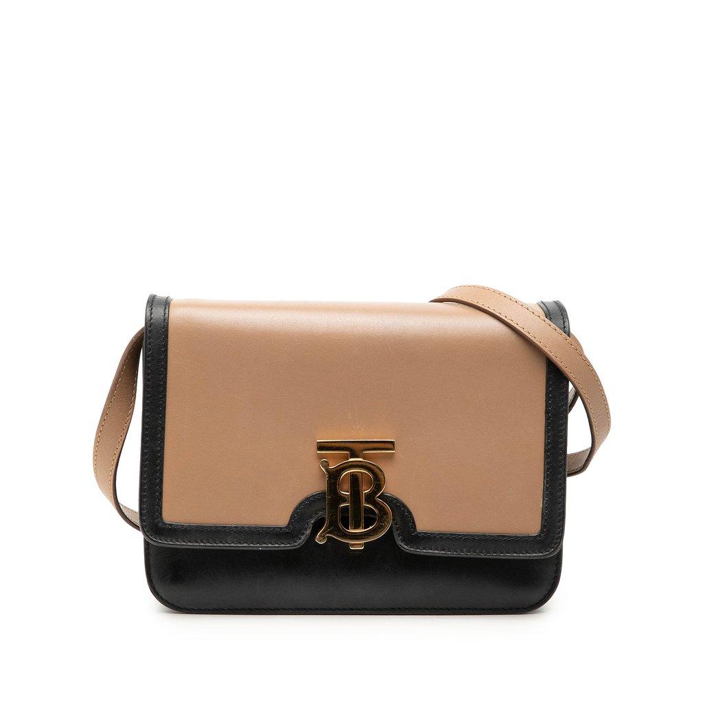 Burberry Small Bicolor Smooth Calfskin TB Crossbody