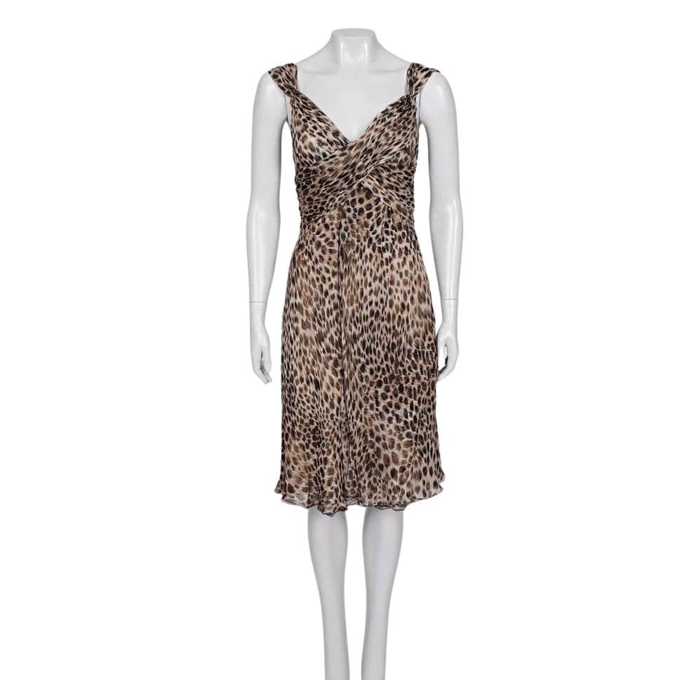 Valentino Valentino Animal Print Silk Dress - UK10 / M Pre-owned
