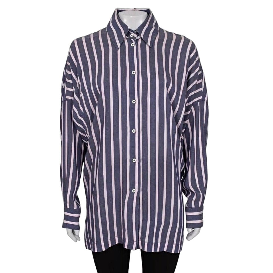 Vivienne Westwood Vivienne Westwood Striped Oversize Viscose Blend Shirt Sz.42/M Pre-owned