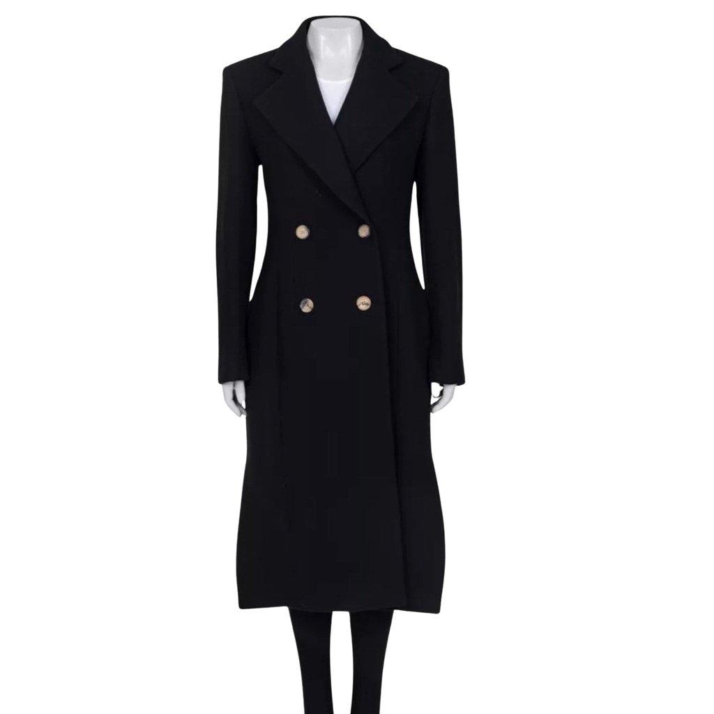 Khaite Khaite Black Wool Coat - US 4 / S Pre-owned