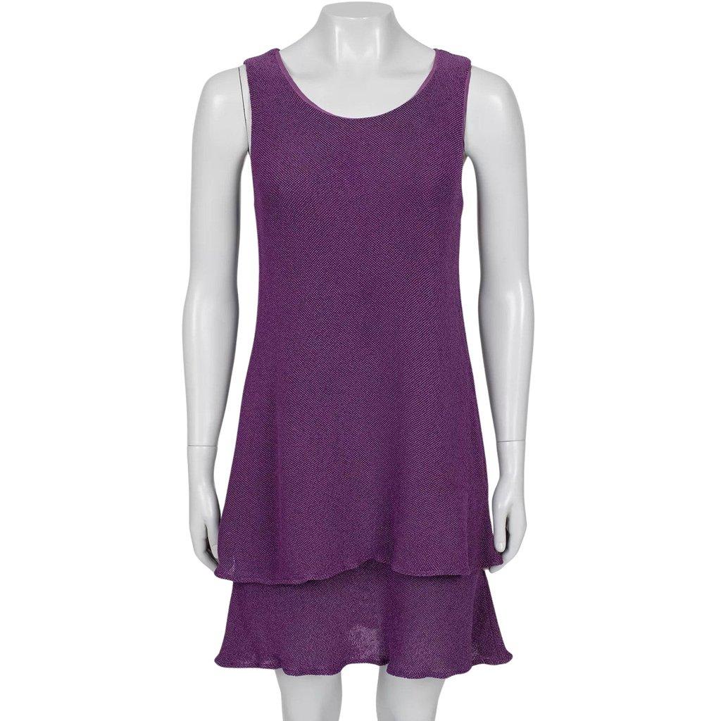 Chanel Vintage Chanel Purple A-Line Dress - Size M Pre-owned