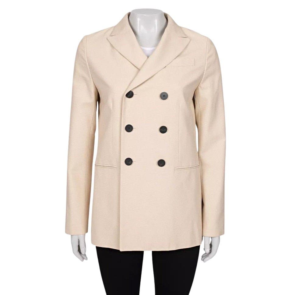 Christian Dior Christian Dior Beige Double-Breasted Jacket Size 36/S Pre-owed