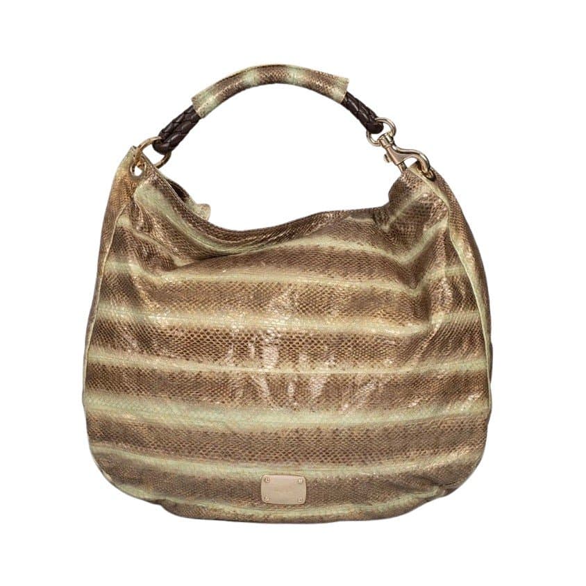 Jimmy Choo Jimmy Choo Multicolor Striped Leather Shoulder Bag Pre-owned