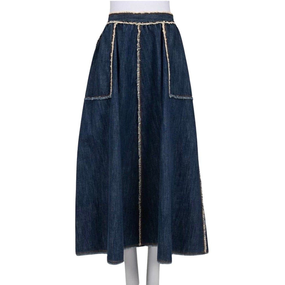 Christian Dior Christian Dior Denim Full Skirt - Size EU 38 / L pre-owned