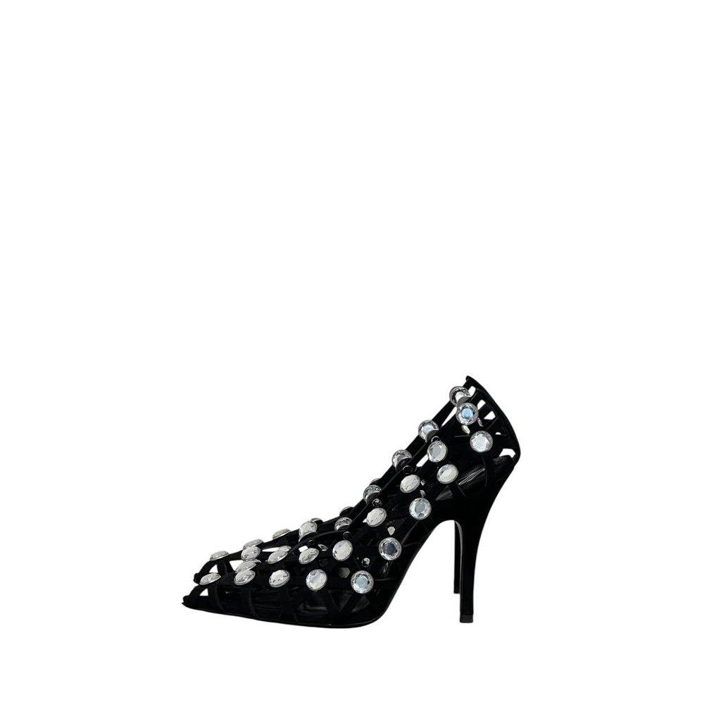 The Attico NWOB The Attico 'Grid' Pump Black Silver Heels Sz.38.5 pre-owned