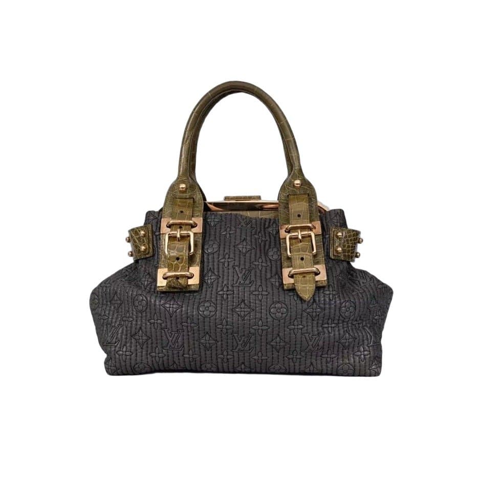 Louis Vuitton Louis Vuitton Rare Motard Biker Crocodile Print Lambskin Shoulder Bag Pre-owned