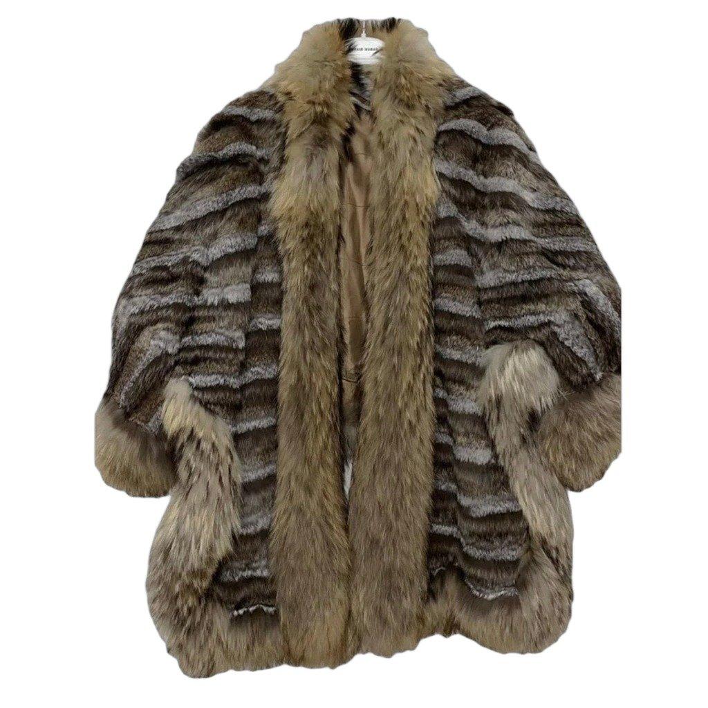 Yves Saint Laurent Rare Vintage Yves Saint Laurent  faux Fur Poncho Size 38 Pre-owned