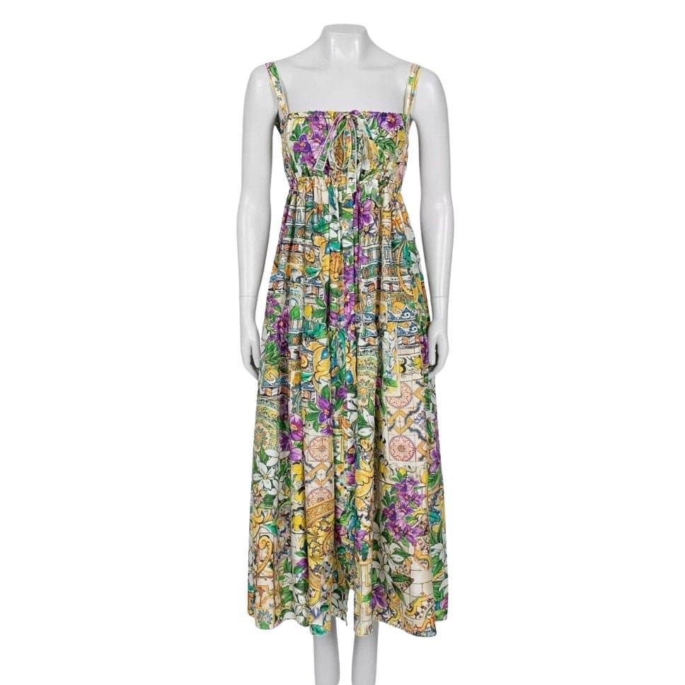 Dolce & Gabbana Dolce & Gabbana Vibrant Floral Silk Dress IT38/XS Pre-owned