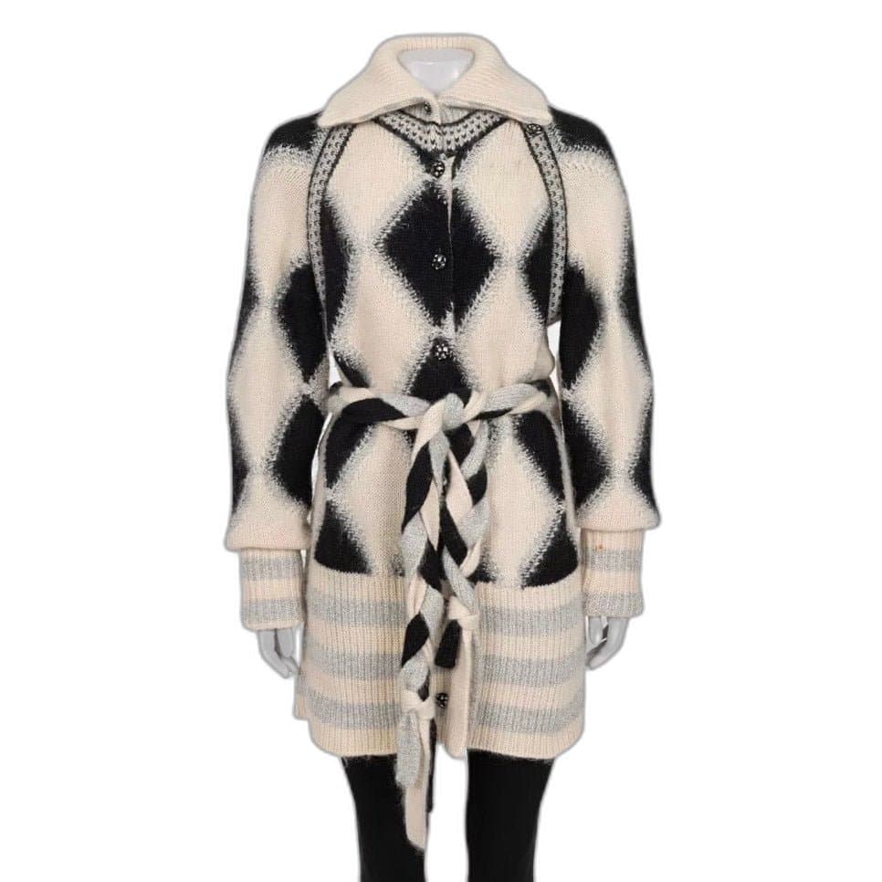 Chanel Chanel Luxury Cashmere Blend Belted Cardigan Sz 38/M Pre-owned