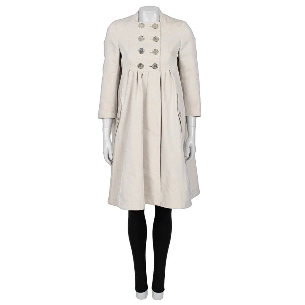 Burberry Burberry Beige Fitted Trench Coat - Women's IT38/XS pre-owned