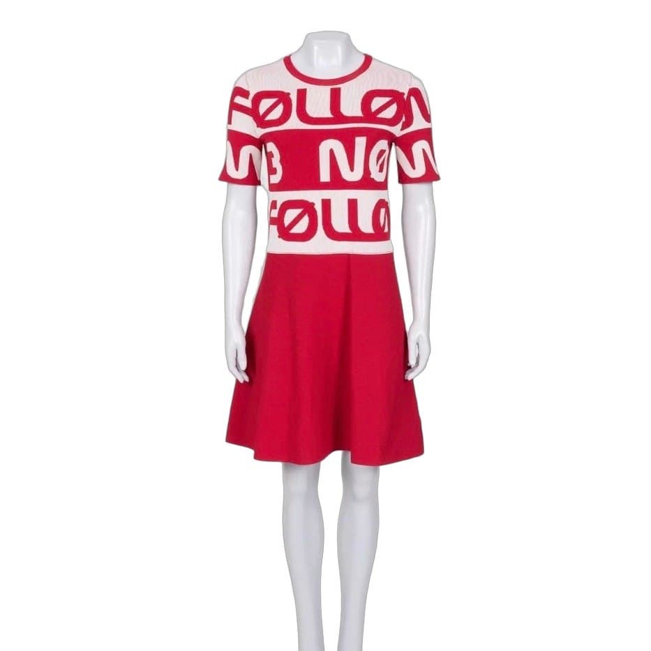Valentino Red Valentino Fitted Printed Dress - Size M Pre-owned