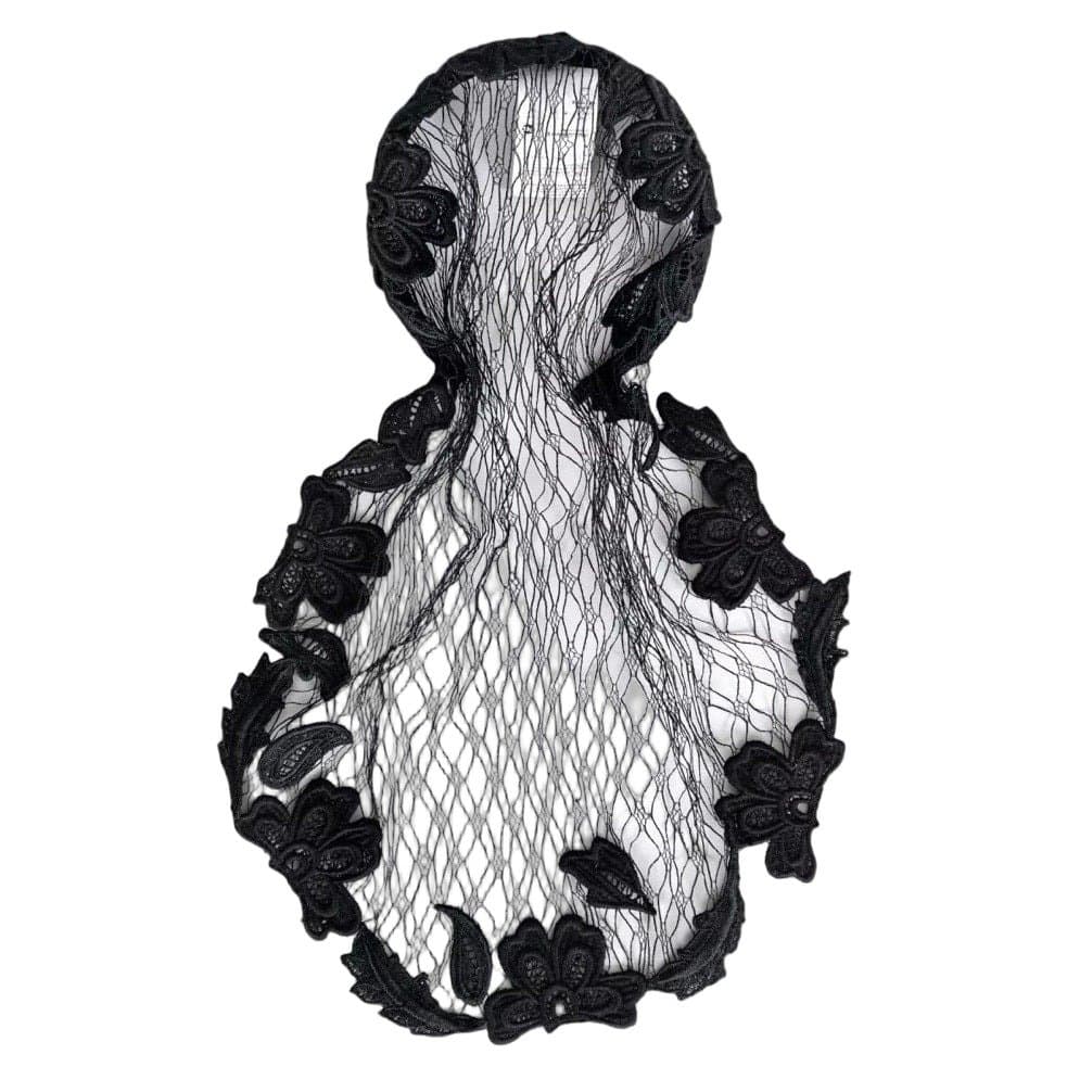 Dolce & Gabbana Dolce & Gabbana Black Lace Veil Headband Pre-owned