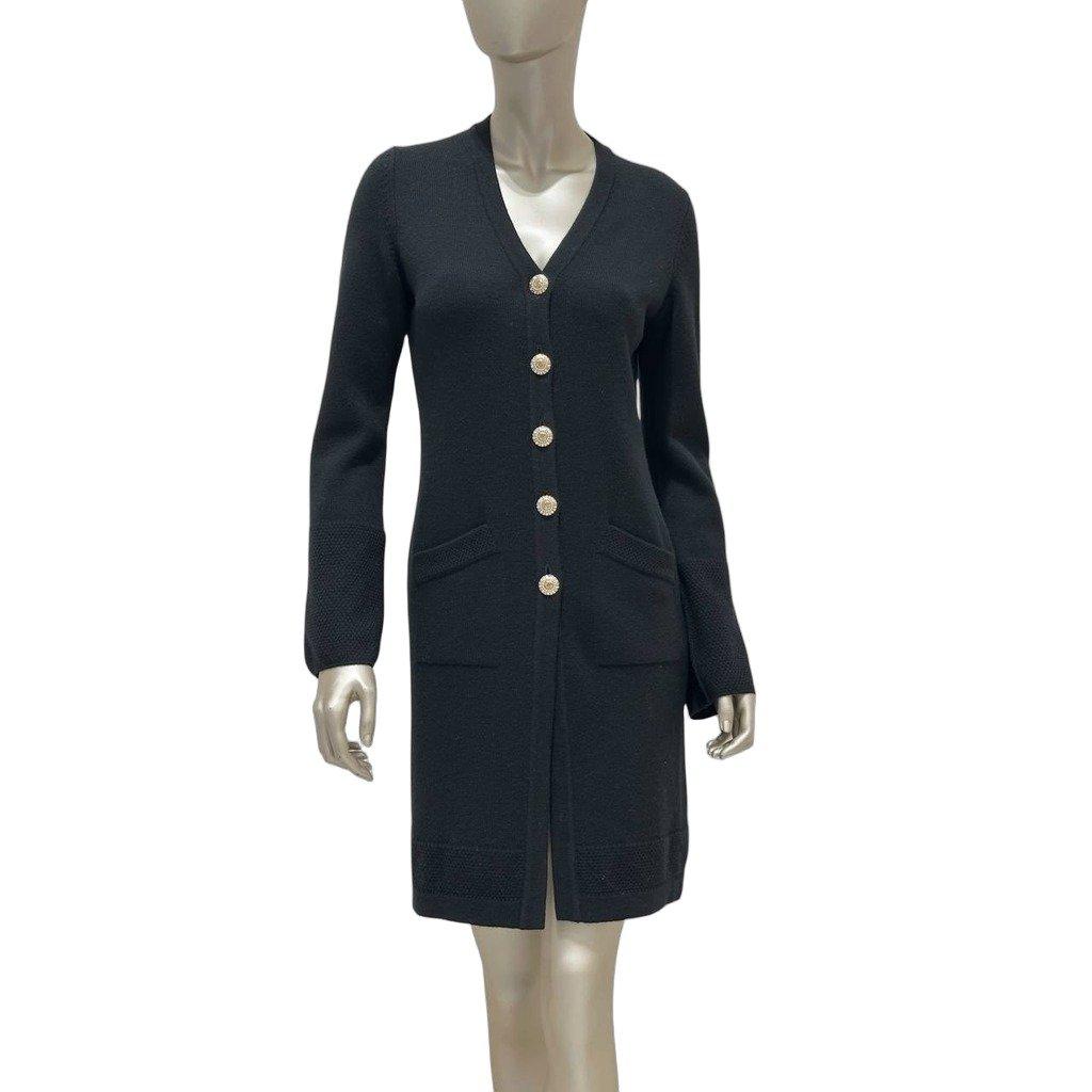 Chanel Chanel Black Cashmere Long Cardigan - FR36 Pre-owned