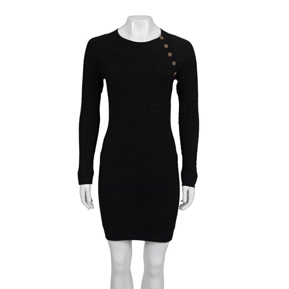 Chanel Chanel Black Fitted Dress  Sz.36 Pre-owned