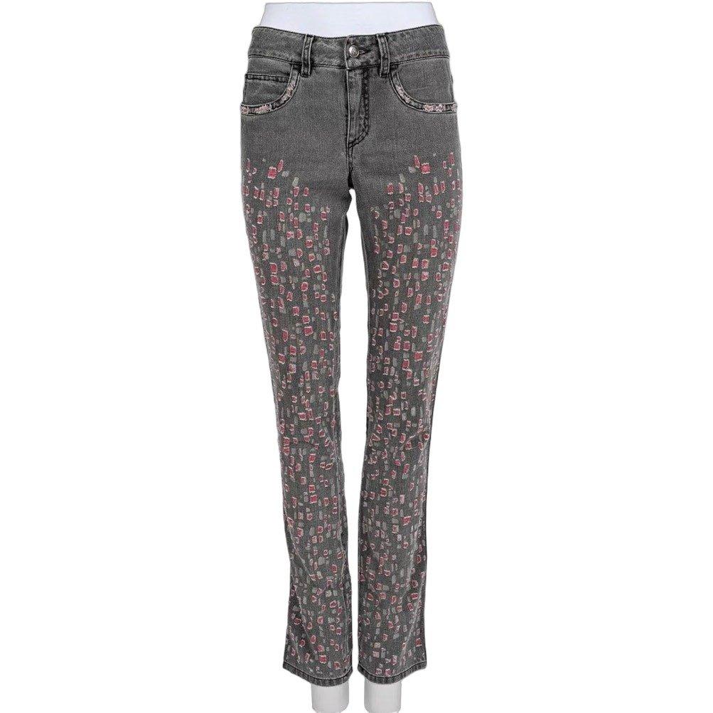 Chanel Chanel Gray Skinny Fit Jeans Sz.36 Pre-owned