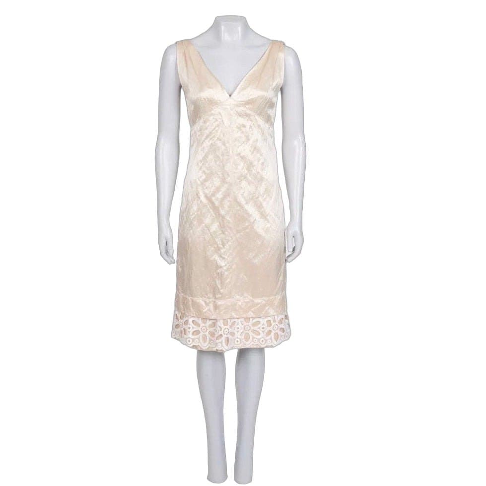 Louis Vuitton Louis Vuitton Beige Sleeveless Dress - Size 36/S Pre-owned