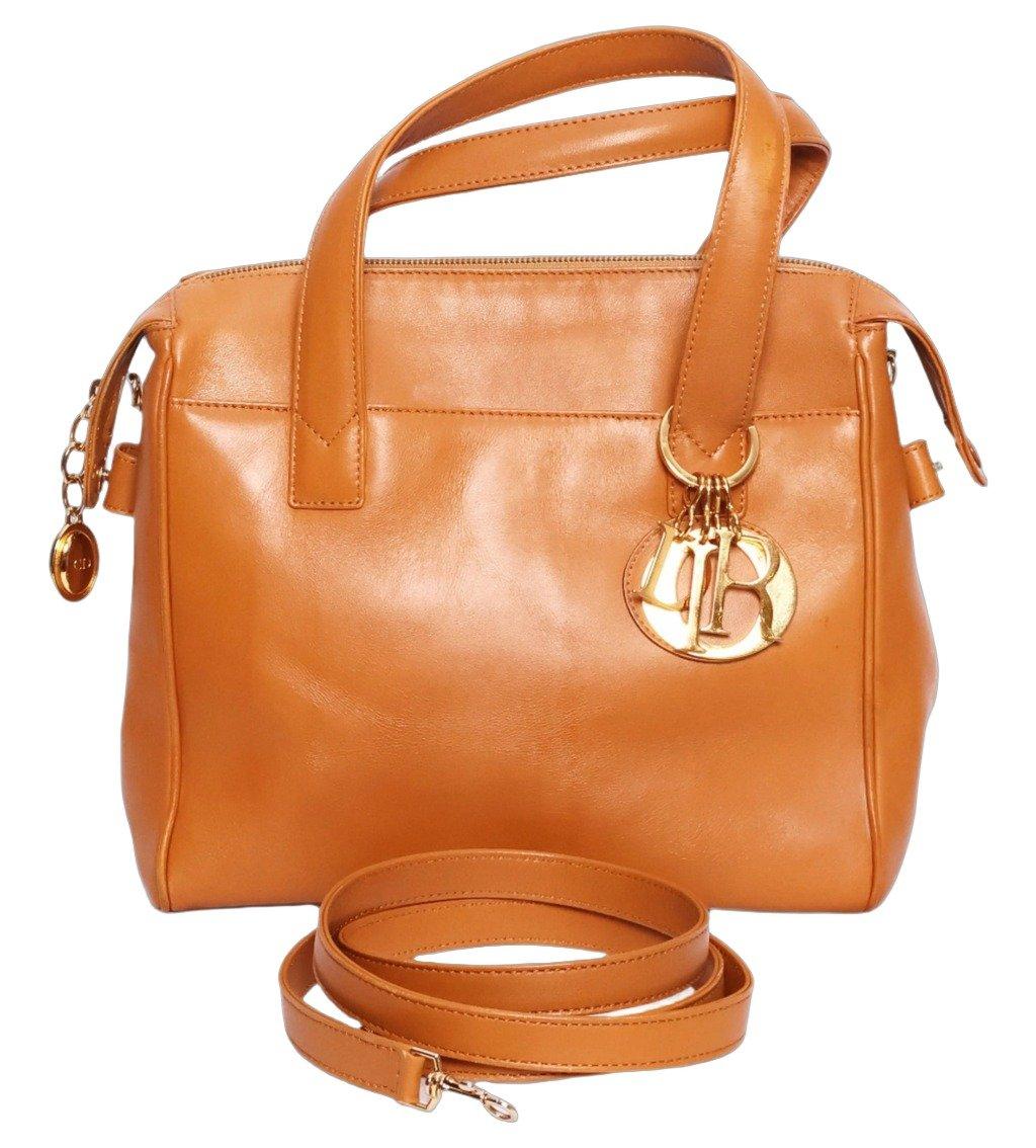 Christian Dior Brown Leather Two Way bag