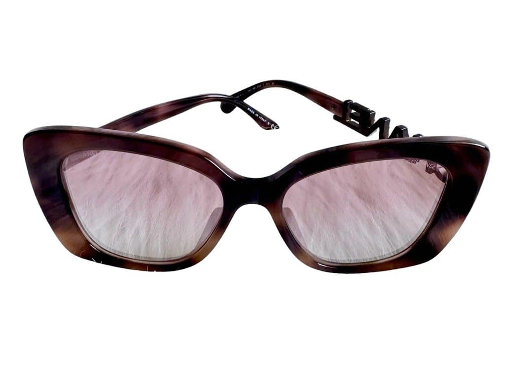 Chanel Square Sunglasses Dark Tortoise Brown