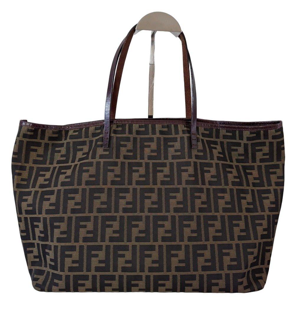 Fendi Canvas Zucca Tote