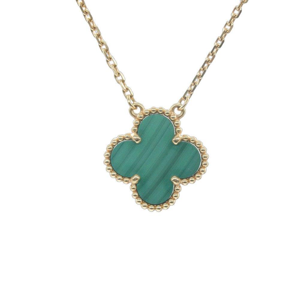 Van Cleef & Arpels Vintage Alhambra Pendant Malachite