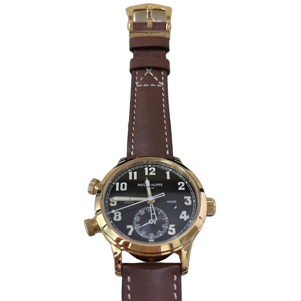 Patek Philippe Travel Time 37mm Rose Gold/ Brown Sunburst Dial 37mm