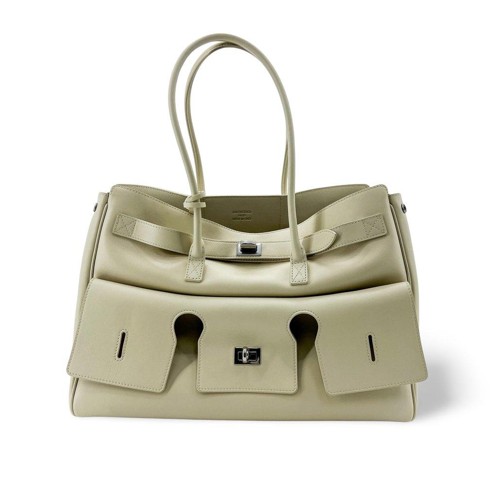 Balenciaga Bel Air Large Carryall Bag Ivory