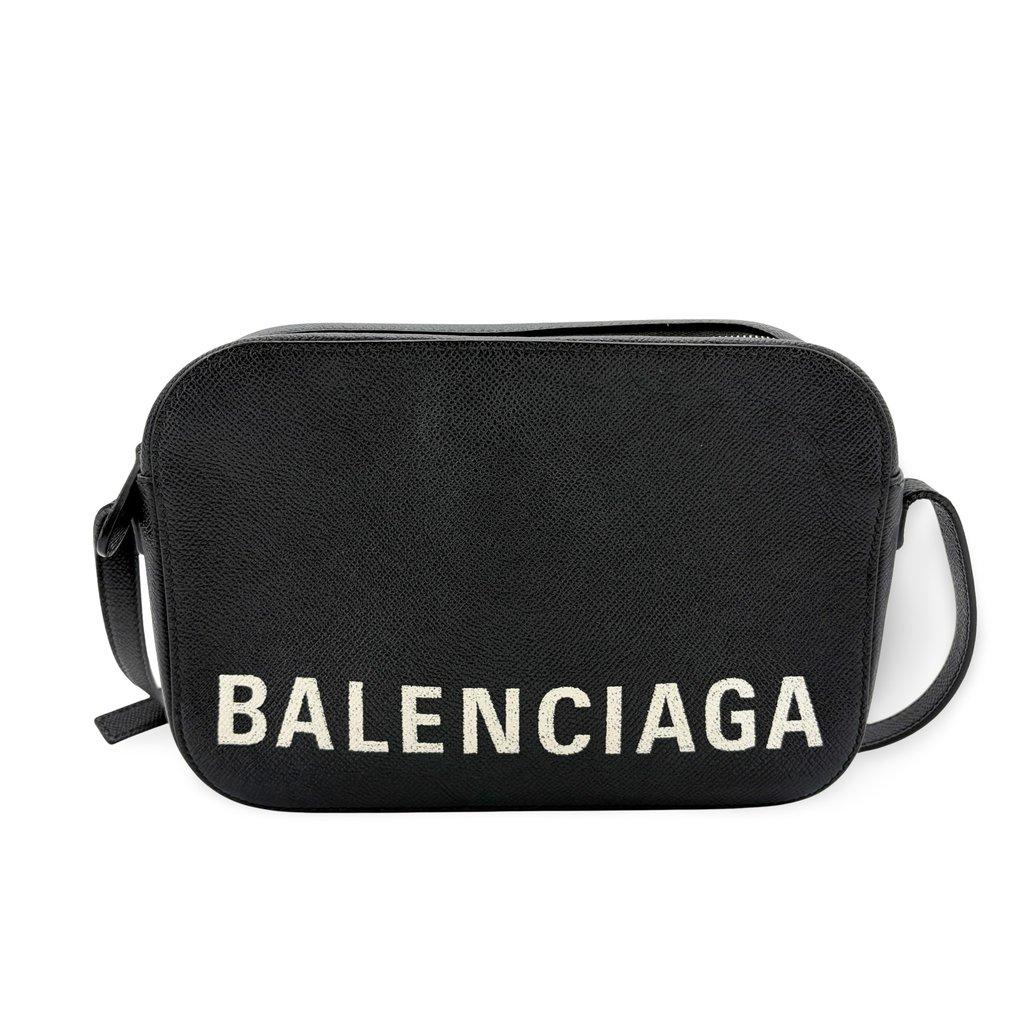Balenciaga Bill Camera Shoulder Bag Small Black