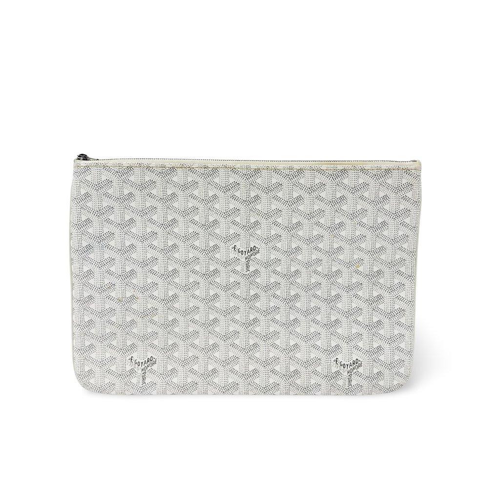 Goyard Senna Clutch GM White